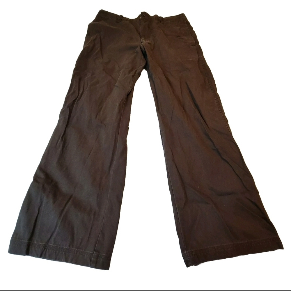 Banana Republic Men's Pants 36x30 Brown Pockets Flat Front Straight Leg Pockets